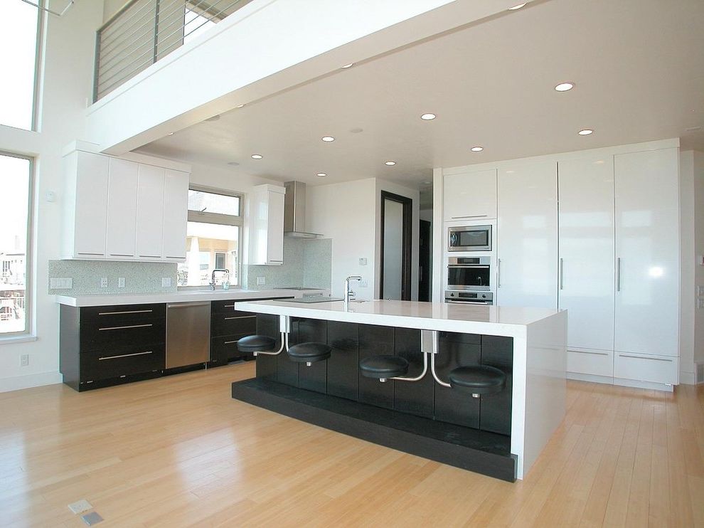 Wayfair Counter Stools with Contemporary Kitchen Tall Windows