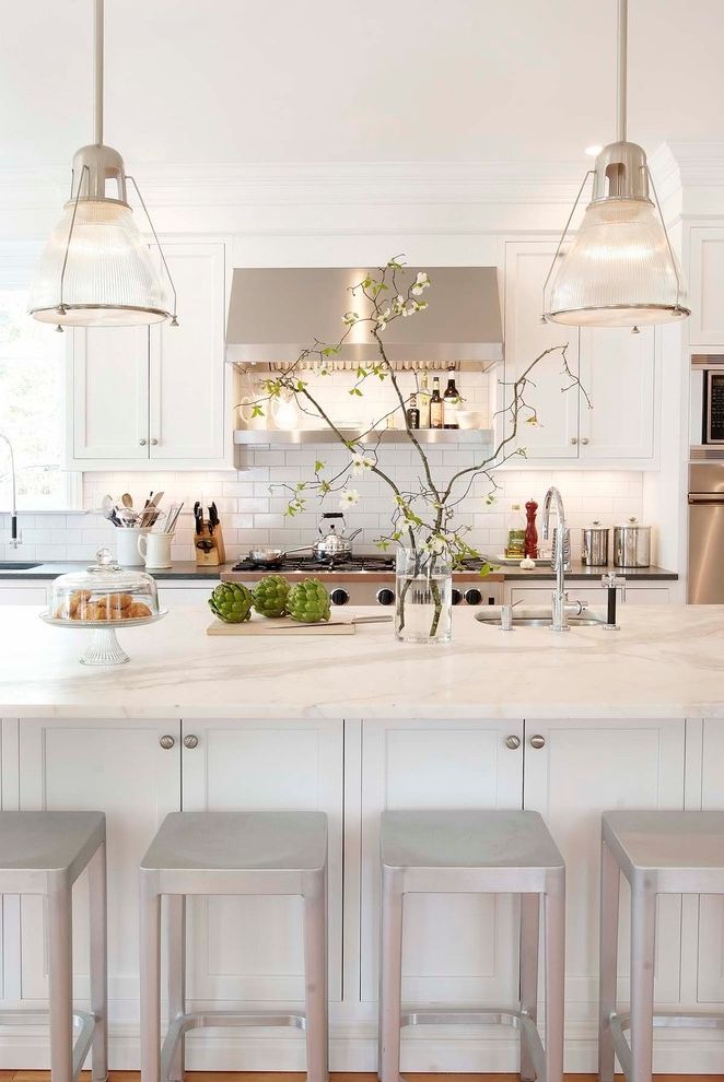 Wayfair Credit Card with Traditional Kitchen Metal and Glass Pendant Light