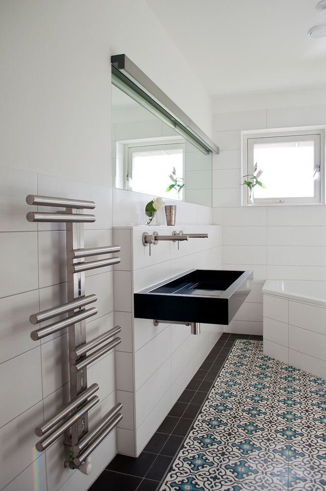Whalen Industrial Rack with Contemporary Bathroom Bathroom Light