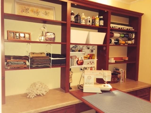 White Desk for Teenage Girl with Craftsman Home Office Red Cabinetry