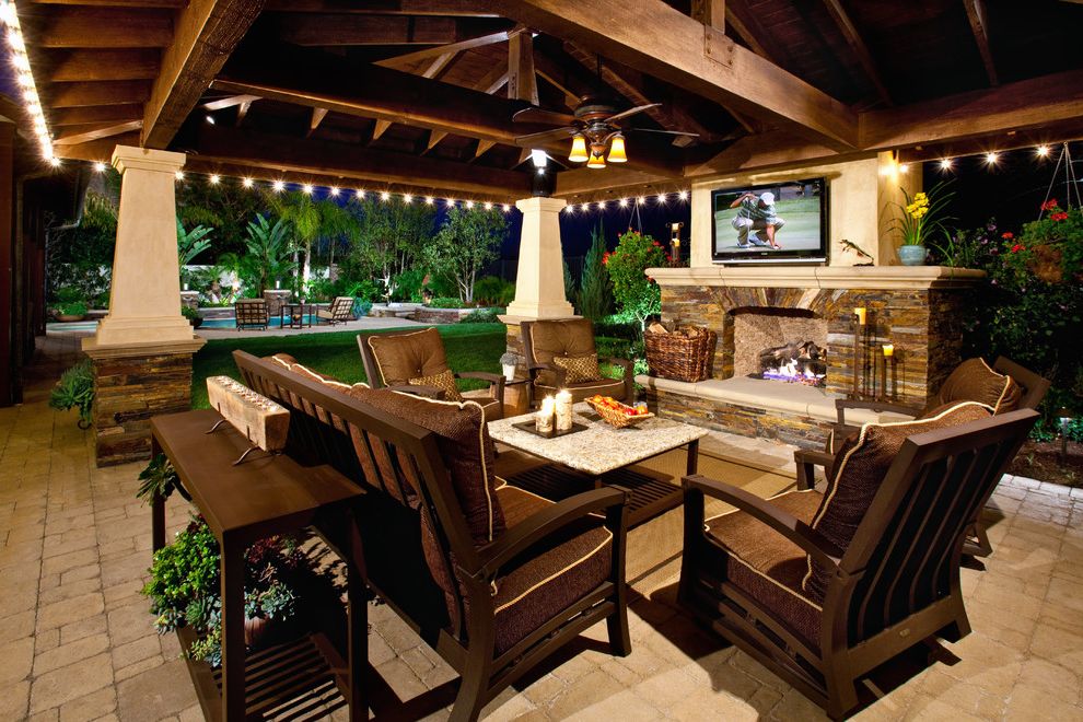 Wilson and Fisher Patio Furniture Manufacturer with Mediterranean Patio Stone Column