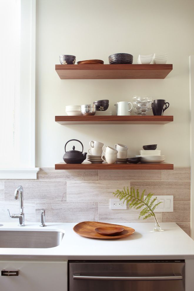 18 Inch Dishwasher Reviews Contemporary Kitchen with Kitchen Shelves