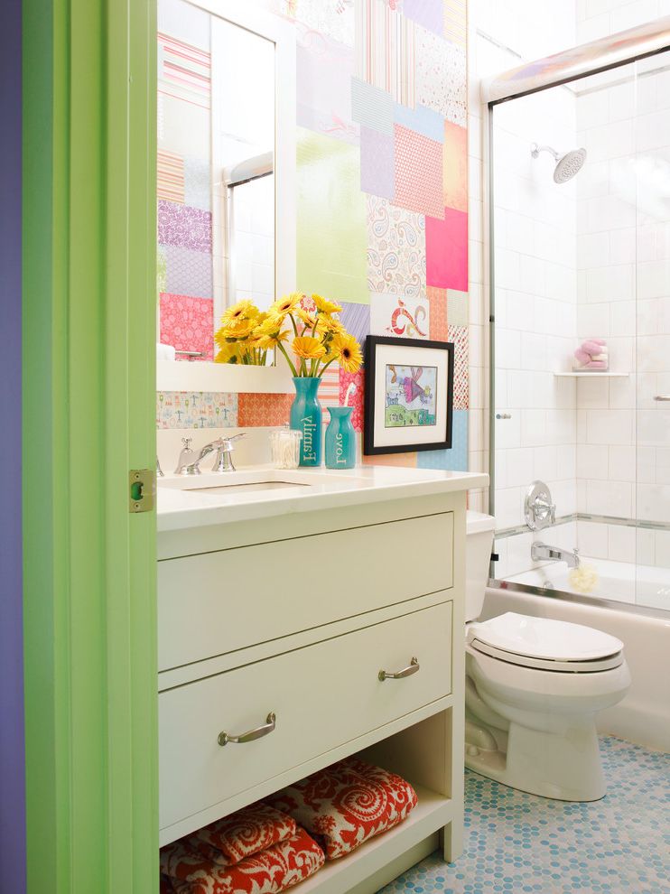 36 Bathroom Vanity Without Top Eclectic Bathroom with Girls Bathroom