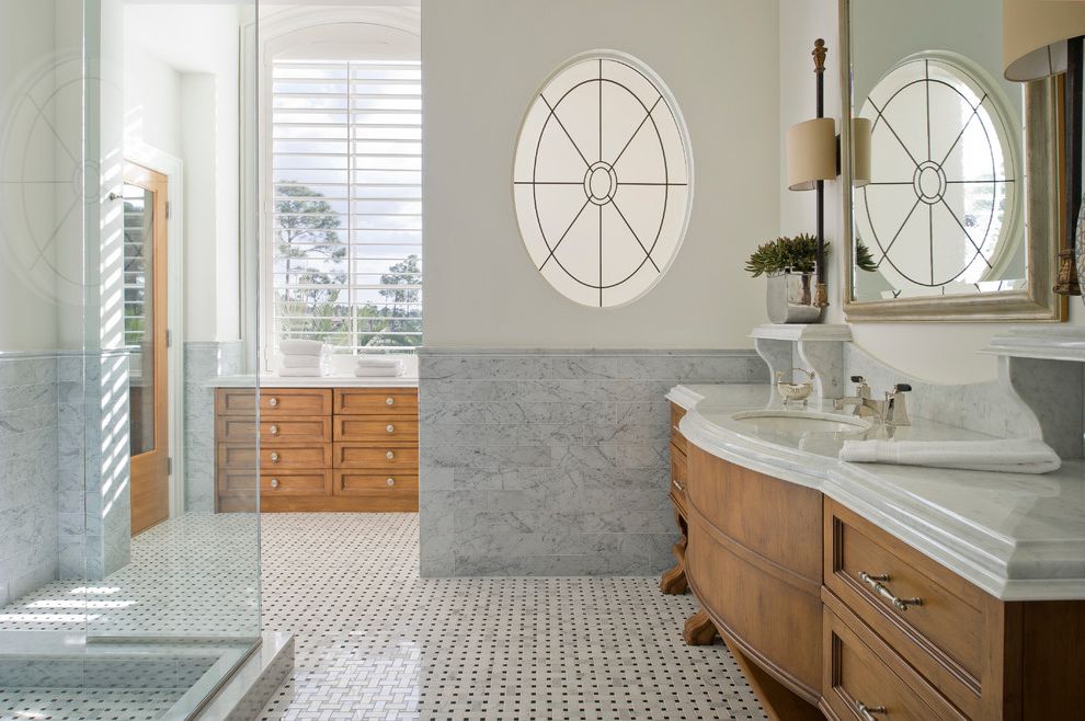 Allen and Roth Flooring Traditional Bathroom with Tile Floors