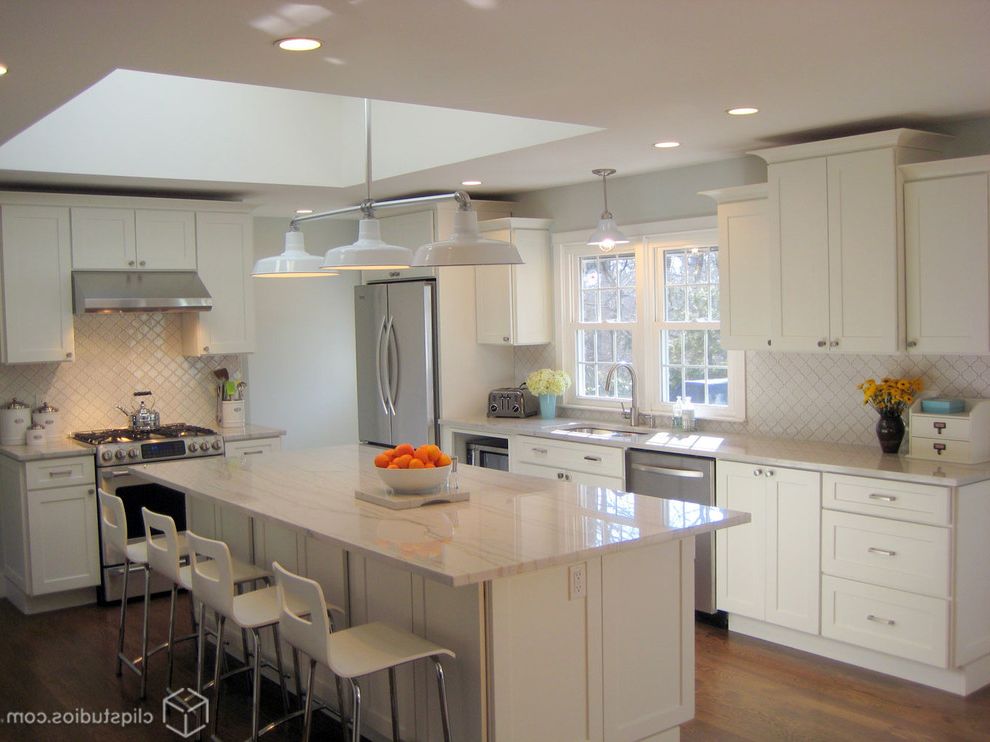 Closetmaid Design Tool Contemporary Kitchen with White Marble