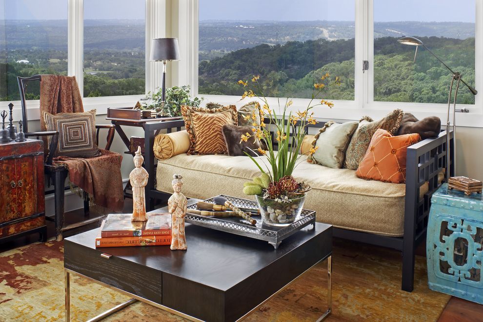 Comenity West Elm Modern Family Room with Coffee Table