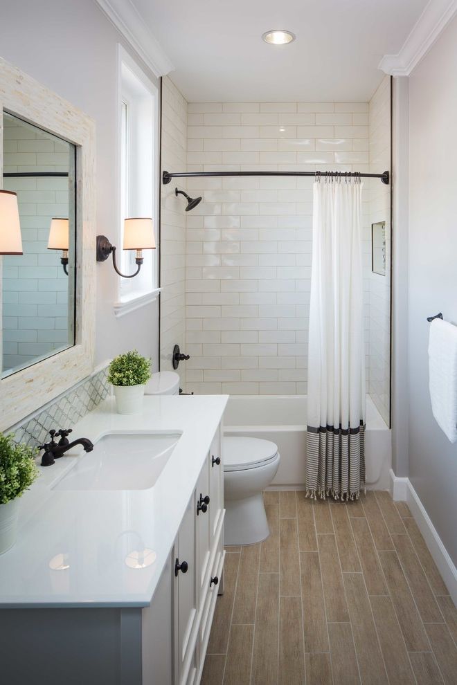Comenity West Elm Transitional Bathroom with Contemporary Kitchen