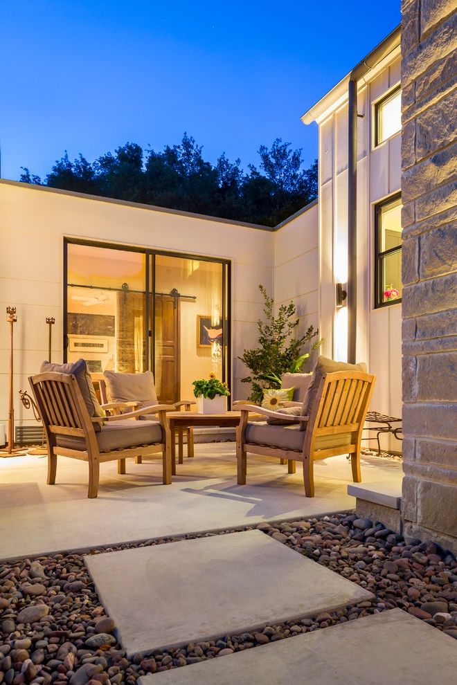 Cost of Concrete Patio Farmhouse Patio with Gravel