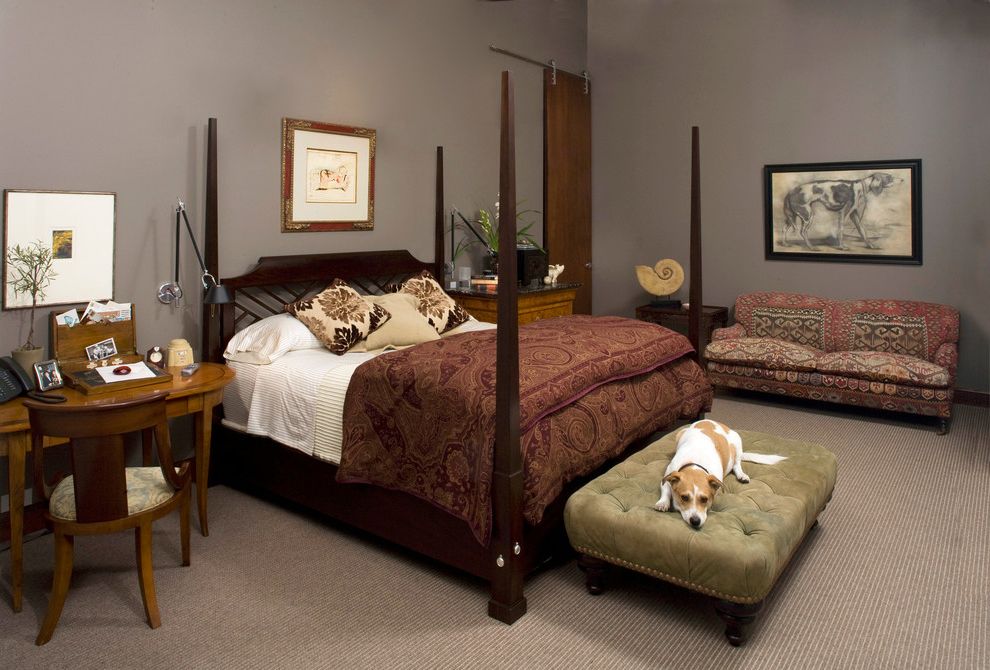 Dallas Manufacturing Company Dog Bed Traditional Bedroom with Wood Chair