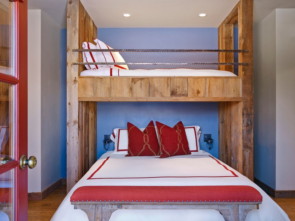Dorel Twin Over Full Metal Bunk Bed Multiple Colors Rustic Bedroom with Aspen