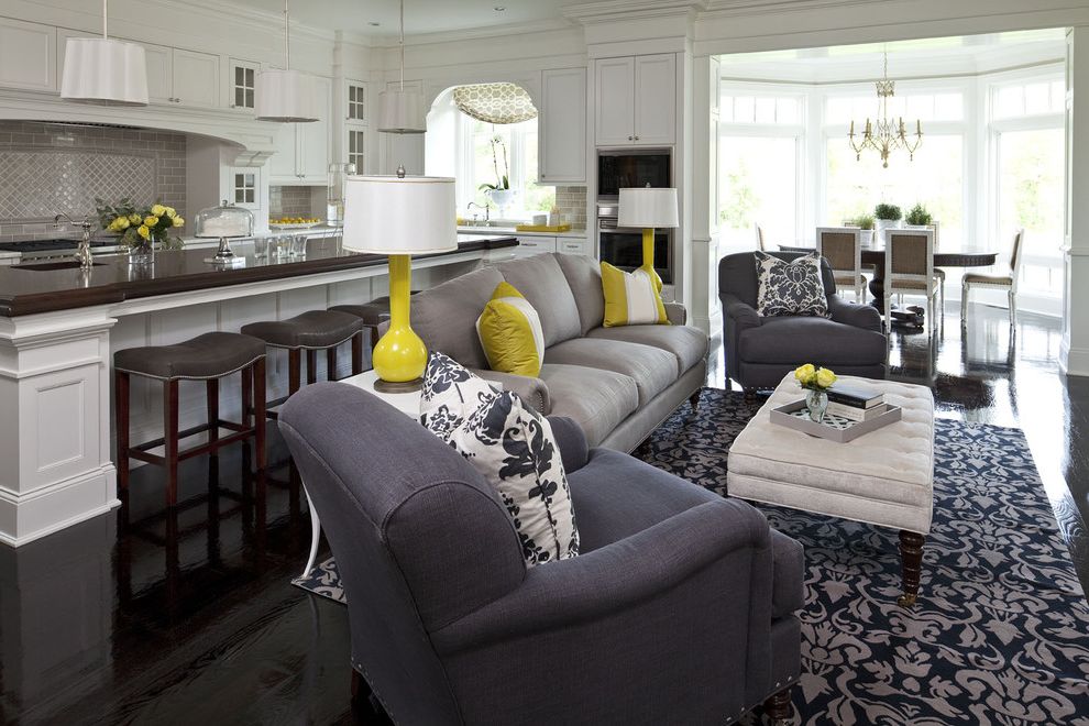 Extra Deep Couches Living Room Furniture Traditional Living Room with Nail Heads
