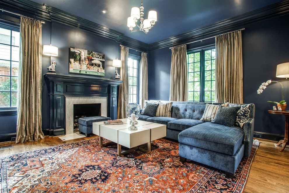 Hanging Lamps Lowes Traditional Living Room with Velvet Ottoman