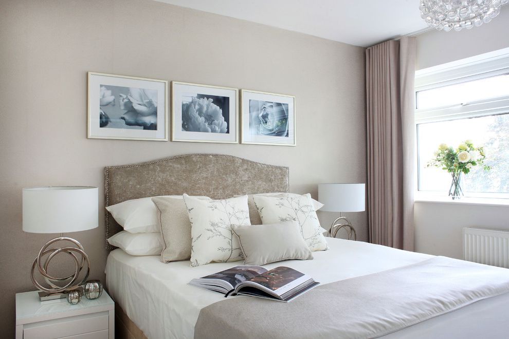 Hanging Lamps Lowes Transitional Bedroom with Monochromatic