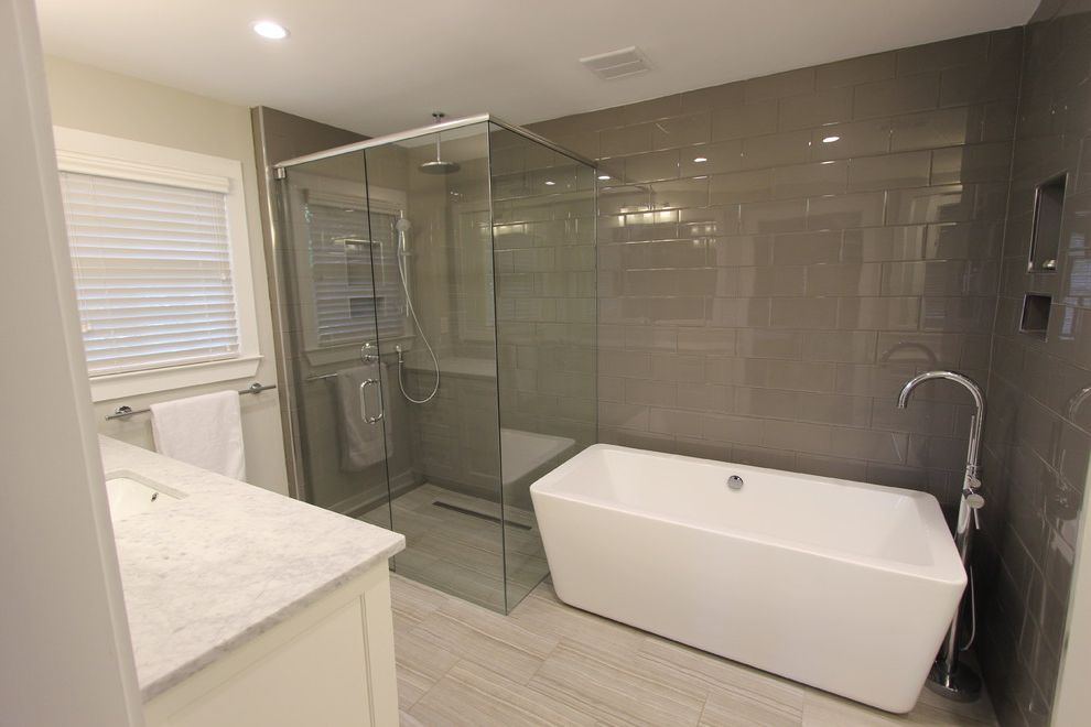 Hansgrohe 27474001 Modern Bathroom with Zero Entry Shower