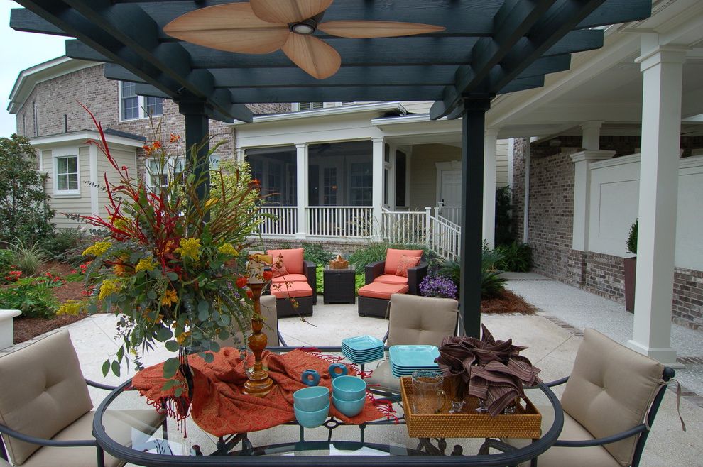 Menards Ceiling Fans with Lights Traditional Patio with Screen Porch