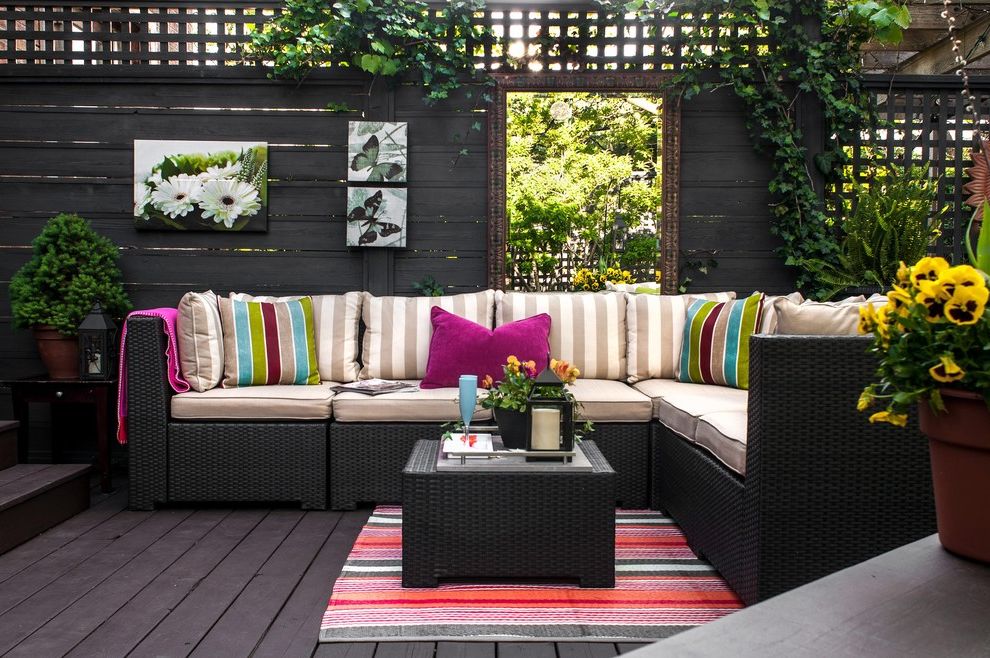 Menards Outdoor Rugs Contemporary Deck with Lattice Wall