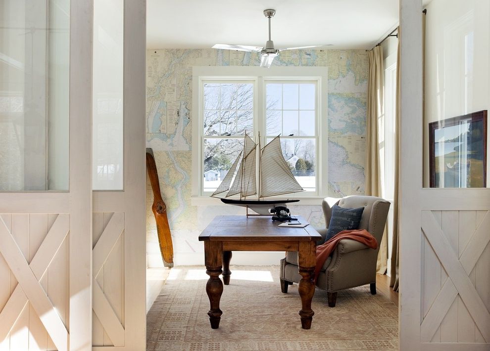 Nautical Door Mats Beach Style Home Office with Nautical Chart