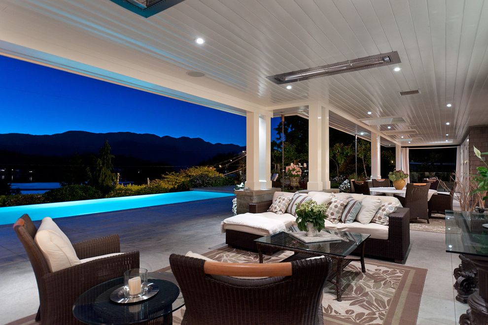 Patio Furniture Covers Costco Traditional Patio with White Column