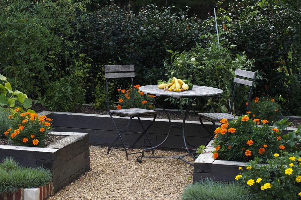 Patio Sets Under 300 Traditional Landscape with Edible Garden