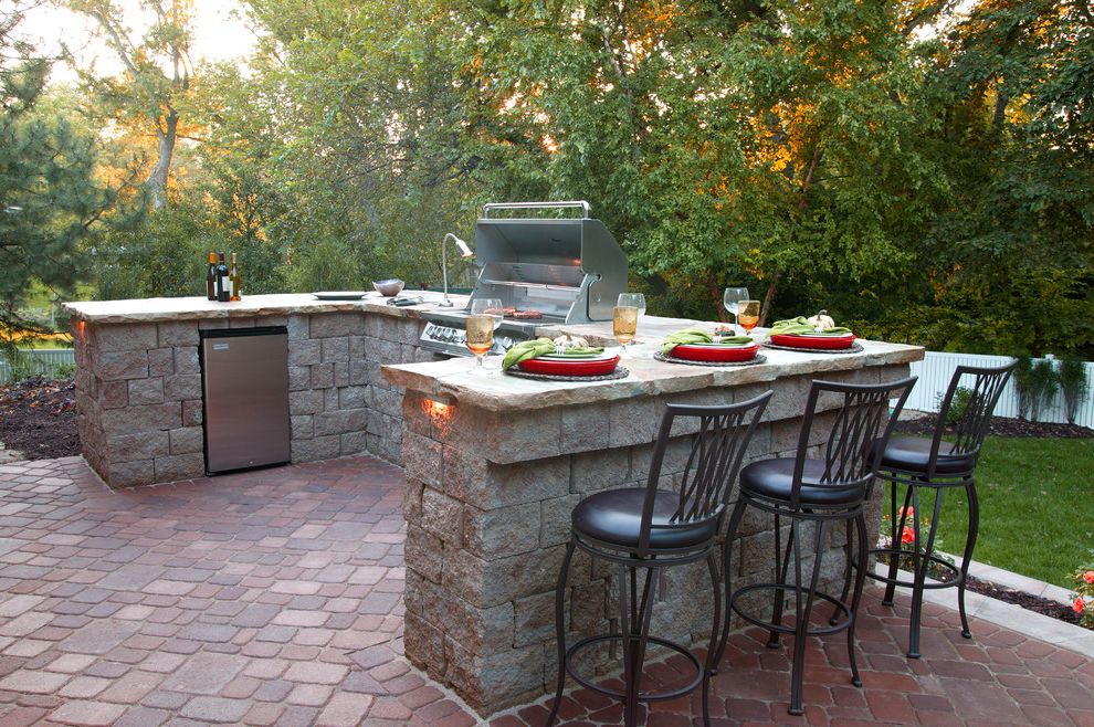Patio Sets Under 300 Traditional Patio with Integrated Grill