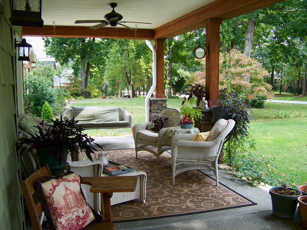 Patio Sets Under 300 Traditional Porch with Exposed Beams