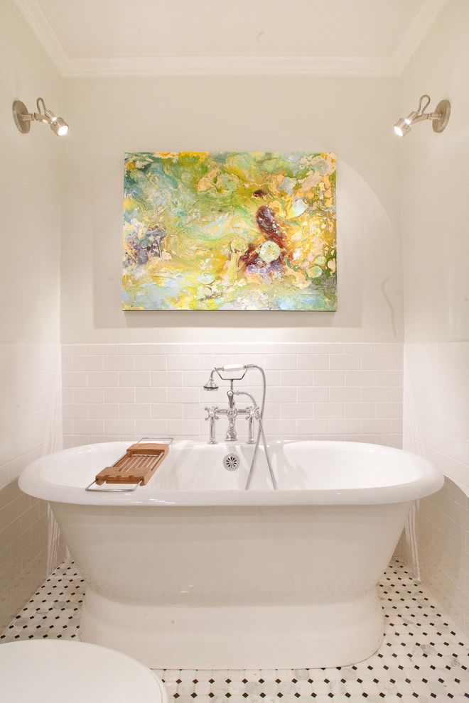 Simply Rugged Holsters with Modern Bathroom Art Light