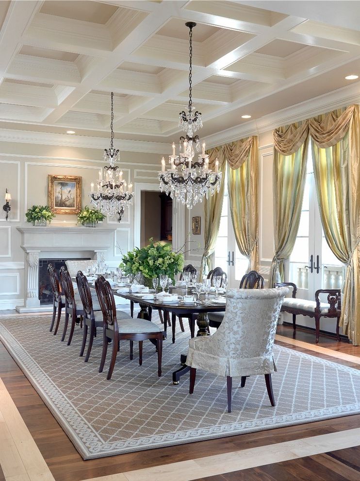Simply Rugged Holsters with Traditional Dining Room Gold Frame