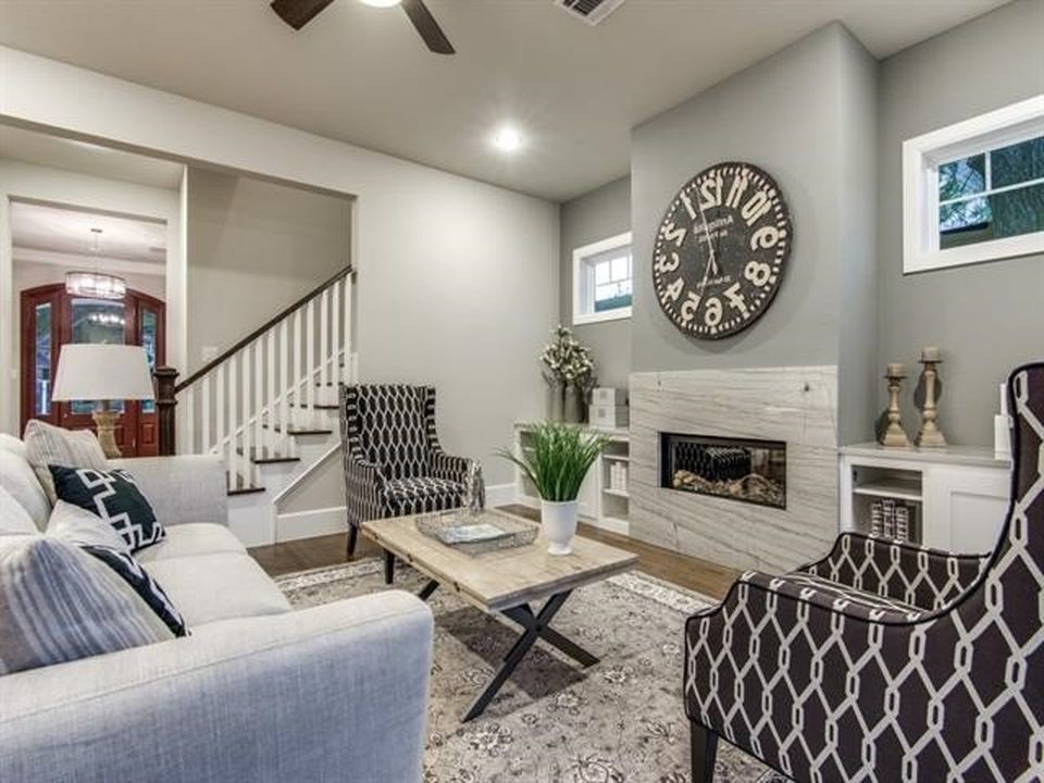 Wayfair Glass Coffee Table Transitional Living Room with Black White Chairs