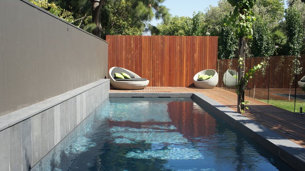 Wicker Chairs Lowes Contemporary Pool with Timber Slat Screen