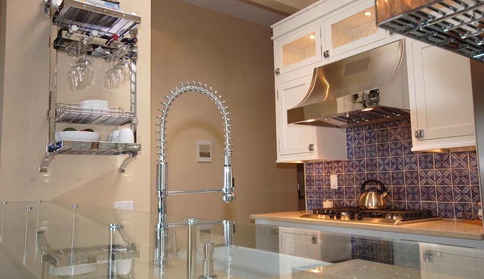 Air Conditioner Coil Contemporary Kitchen with Vintage Hardware