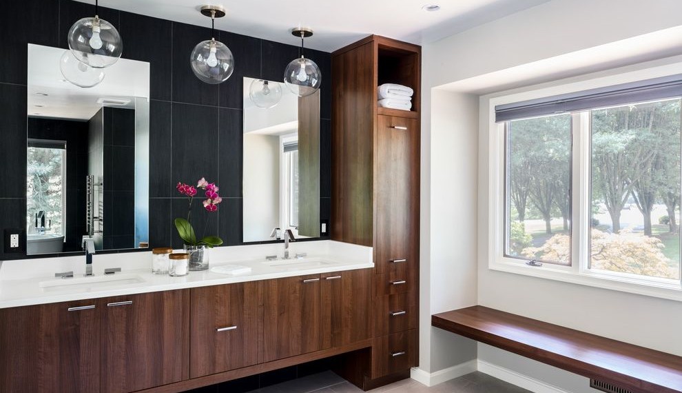 Bathroom Vanity Clearance Modern Bathroom with Hers and His
