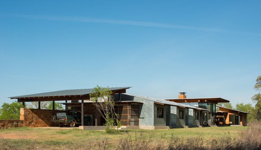 Beneficial Insects Modern Exterior with Driveway