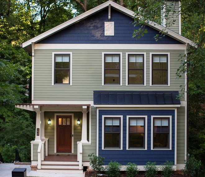 Benjamin Moore Exterior Paint Colors Craftsman Exterior with Curb Appeal