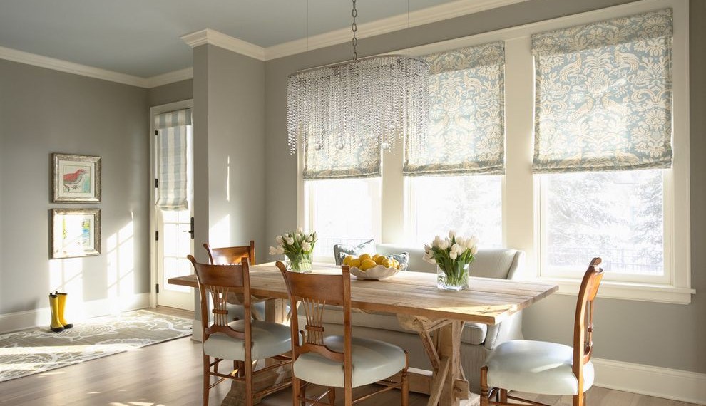 Benjamin Moore Exterior Paint Colors Traditional Dining Room with Nook