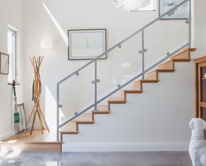 Best Mop for Laminate Floors Contemporary Entry with Art Wall