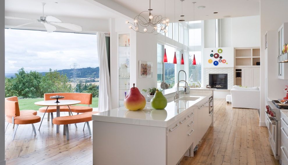 Best Mop for Laminate Floors Contemporary Kitchen with Kitchen Table