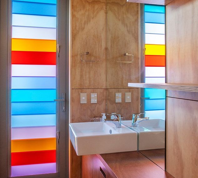 Blasting Cabinet Contemporary Bathroom with Modular