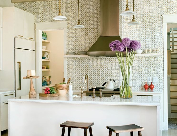 Bushbeans.com Recipes Tropical Kitchen with Tile Back Splash