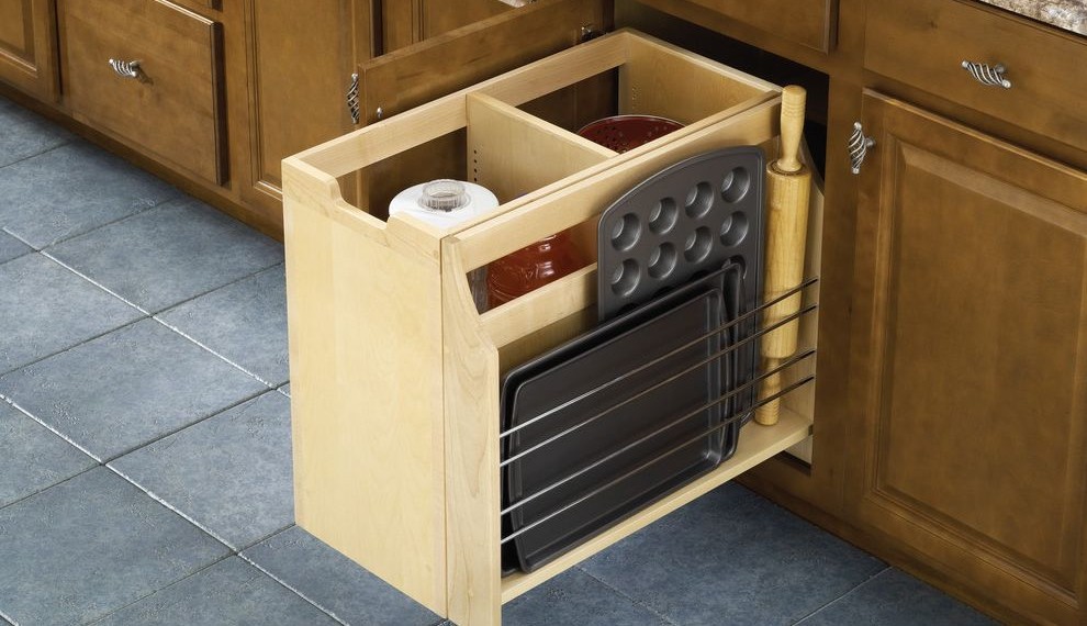Cabinet Organizer Traditional Kitchen with Pantry Storage