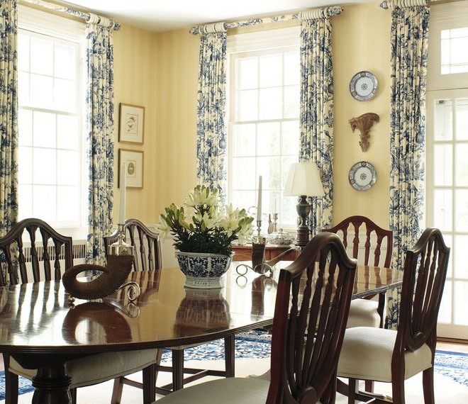 Cafe Curtain Rods Traditional Dining Room with Patio Doors
