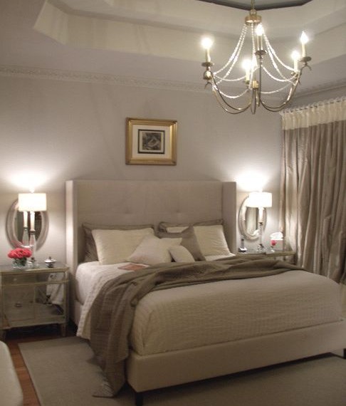 Cheap Nightstands Traditional Bedroom with Neutral