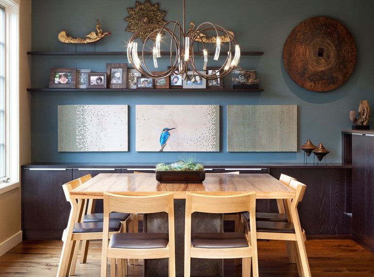 Collapsible Dining Table Contemporary Dining Room with Square Wood Dining Table