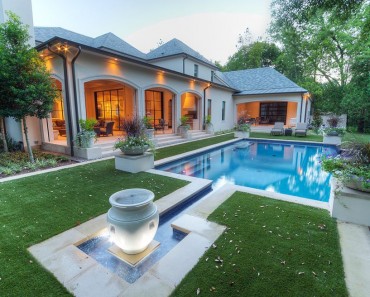 Composite Deck Boards Modern Pool with Swimming Pool