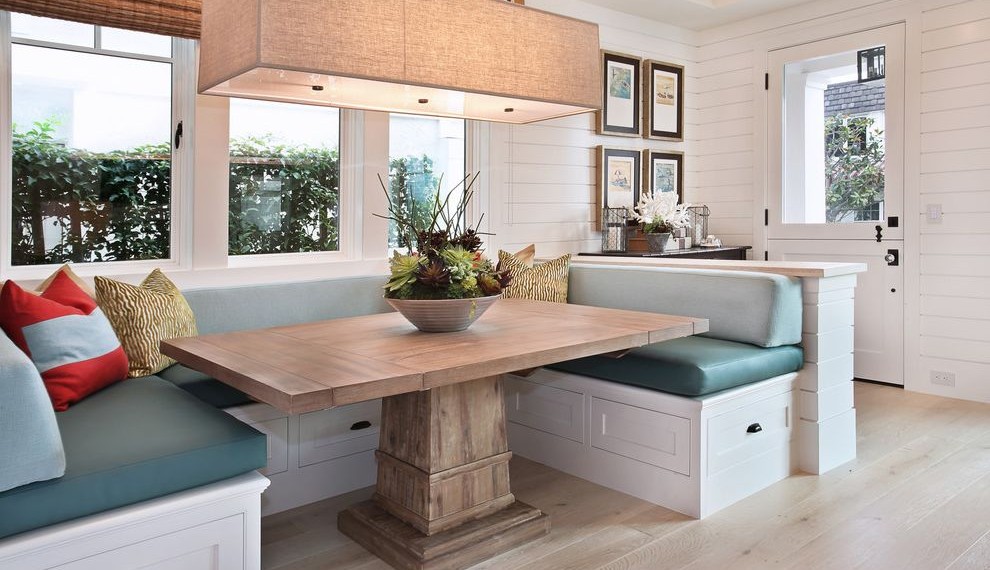 Corner Kitchen Table with Storage Bench Traditional Dining Room with Dutch Door