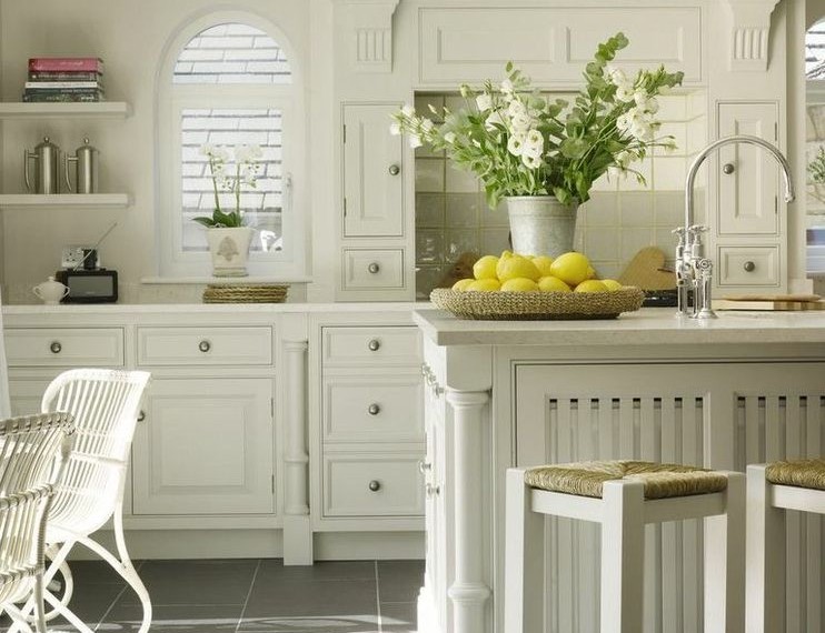 Cost to Install Laminate Flooring Shabby Chic Style Kitchen with Natural Fibers