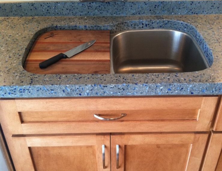 Cutting Board Countertop Contemporary Kitchen with Contemporary