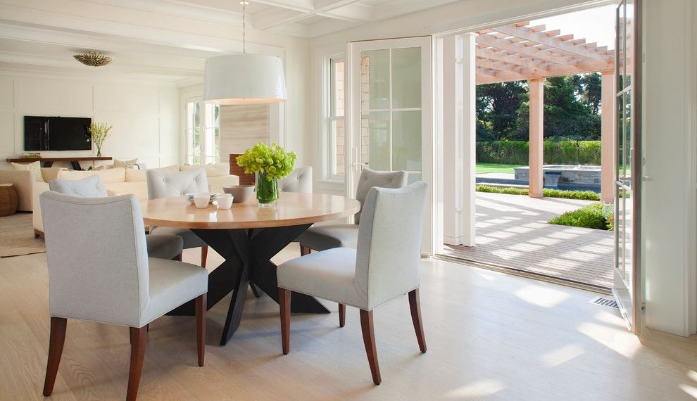 Dining Room Booth Set Transitional Dining Room with Round Dining Room Table