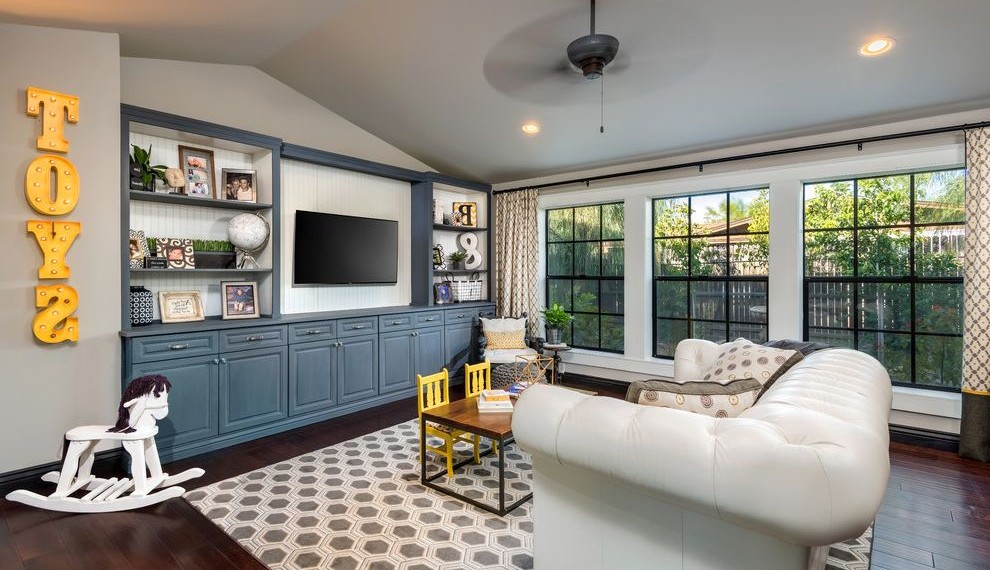 Dining Room Booth Set Transitional Living Room with Traditional