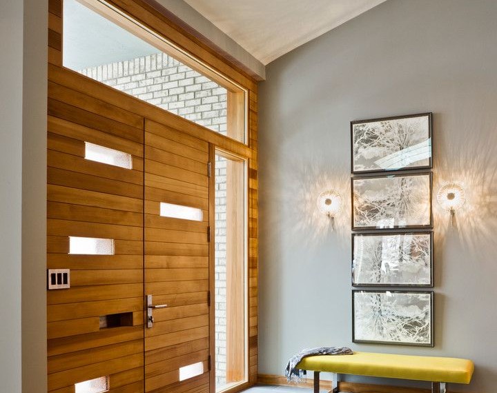 Entry Doors with Sidelights Modern Entry with Ceiling Lighting