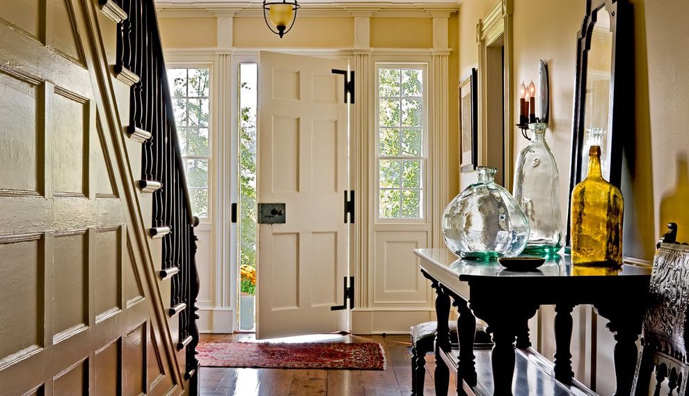 Entry Doors with Sidelights Traditional Entry with Glass Bottles